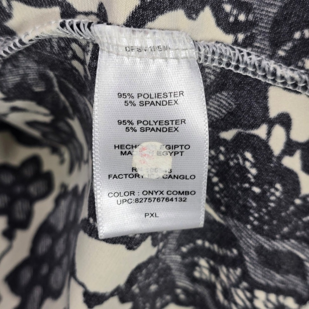 Daisy Fuentes Petites Babydoll Top XL P Floral Twist V-Neck Whimsigoth Office - Picture 7 of 9